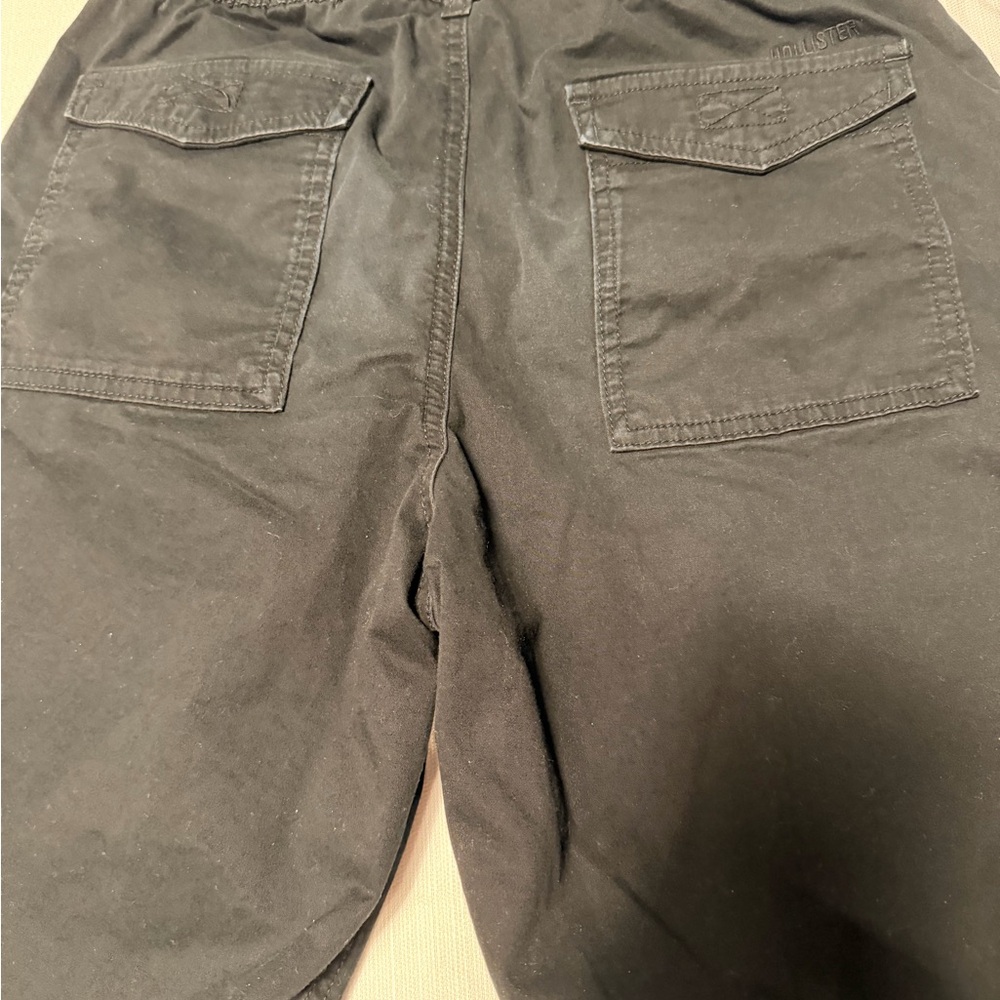 Hollister Black Wide-Leg Cargo Pants - Picture 6 of 8